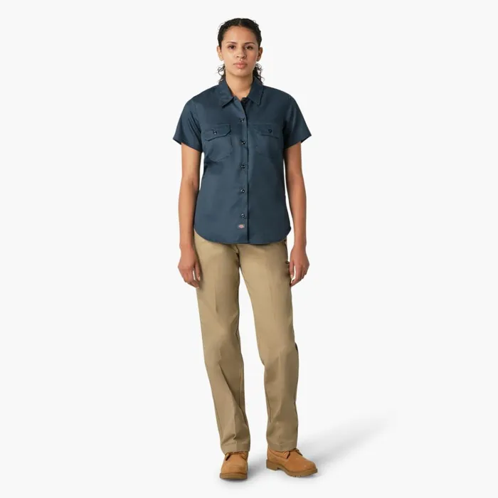 Women039s 574 Original Work Shirt Airforce Blue Airforce Blue asl Women Dickies Painters Women039s 574 Original Work Shirt Airforce Blue Airforce Blue asl Women Dickies Painters