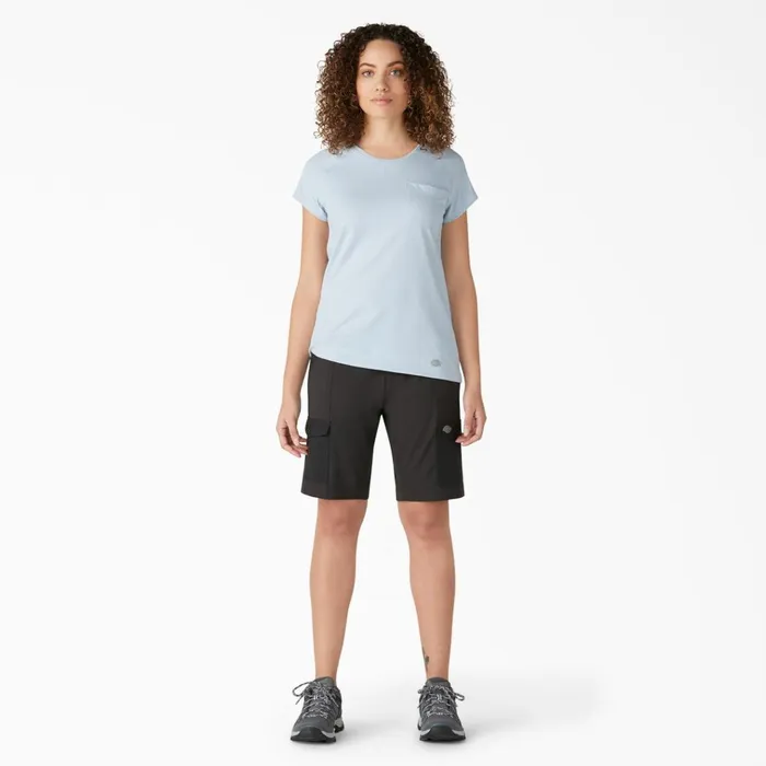 Women039s Cooling Slim Fit Cargo Shorts 10034 Black Black bk Women Dickies Cargo Women039s Cooling Slim Fit Cargo Shorts 10034 Black Black bk Women Dickies Cargo