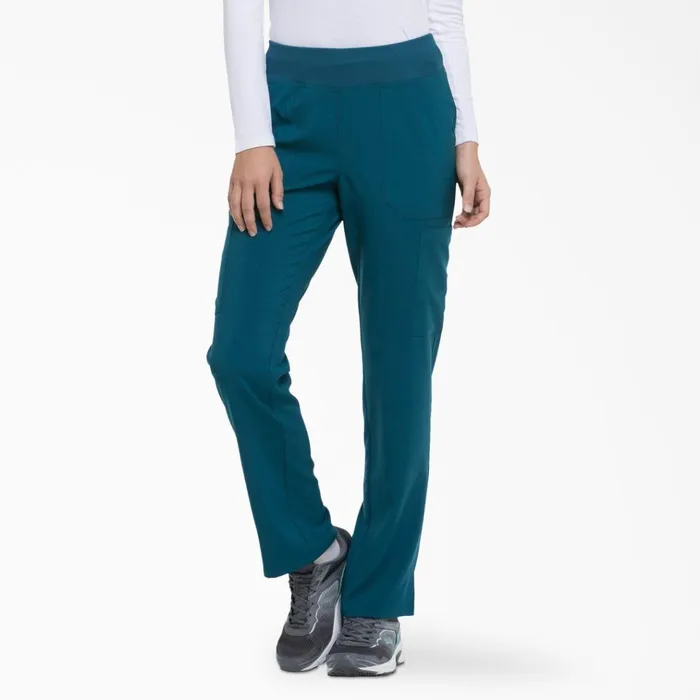 Women039s EDS Essentials Tapered Leg Cargo Scrub Pants Caribbean Blue Caribbean Blue crb Women Dickies Scrubs