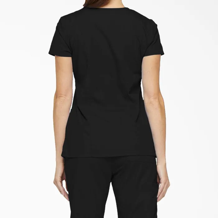 Women039s EDS Signature VNeck Scrub Top With Pen Slot Black Black blk Women Dickies Scrubs Women039s EDS Signature VNeck Scrub Top With Pen Slot Black Black blk Women Dickies Scrubs