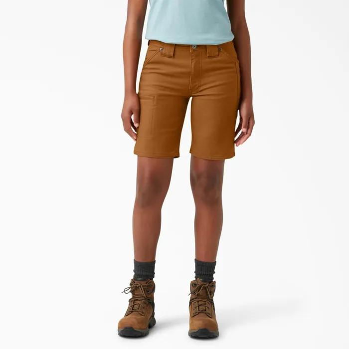 Women039s FLEX DuraTech Straight Fit Shorts 9034 Brown Duck Brown Duck bd Women Dickies Cargo Women039s FLEX DuraTech Straight Fit Shorts 9034 Brown Duck Brown Duck bd Women Dickies Cargo