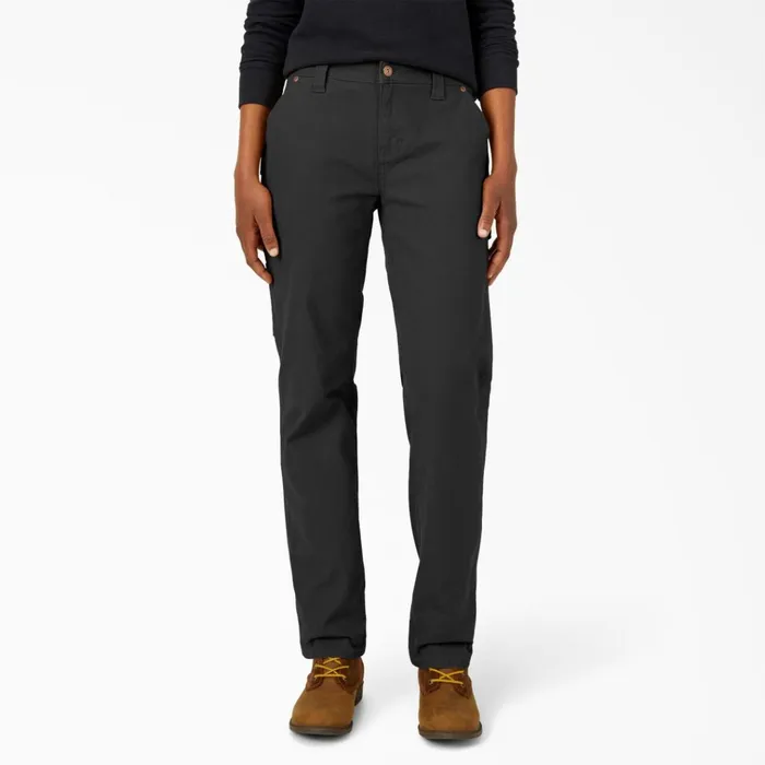 Women039s FLEX Relaxed Straight Fit Duck Carpenter Pants Rinsed Black Rinsed Black rbk Women Dickies Carpenter Women039s FLEX Relaxed Straight Fit Duck Carpenter Pants Rinsed Black Rinsed Black rbk Women Dickies Carpenter