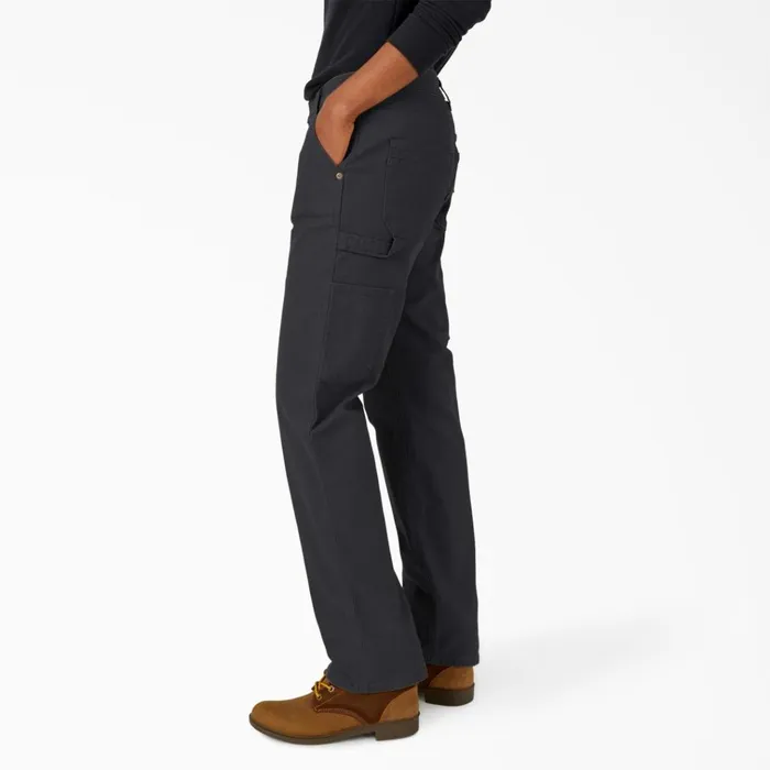 Women039s FLEX Relaxed Straight Fit Duck Carpenter Pants Rinsed Black Rinsed Black rbk Women Dickies Carpenter Women039s FLEX Relaxed Straight Fit Duck Carpenter Pants Rinsed Black Rinsed Black rbk Women Dickies Carpenter