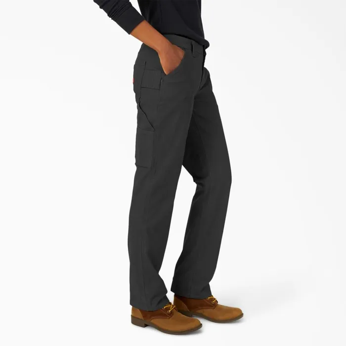 Women039s FLEX Relaxed Straight Fit Duck Carpenter Pants Rinsed Black Rinsed Black rbk Women Dickies Carpenter Women039s FLEX Relaxed Straight Fit Duck Carpenter Pants Rinsed Black Rinsed Black rbk Women Dickies Carpenter