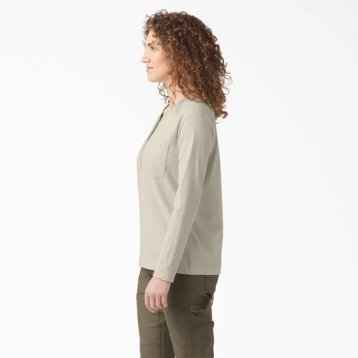 Women039s Heavyweight Henley Oatmeal Oatmeal ot9 Women Dickies Long Sleeve TShirts Women039s Heavyweight Henley Oatmeal Oatmeal ot9 Women Dickies Long Sleeve TShirts