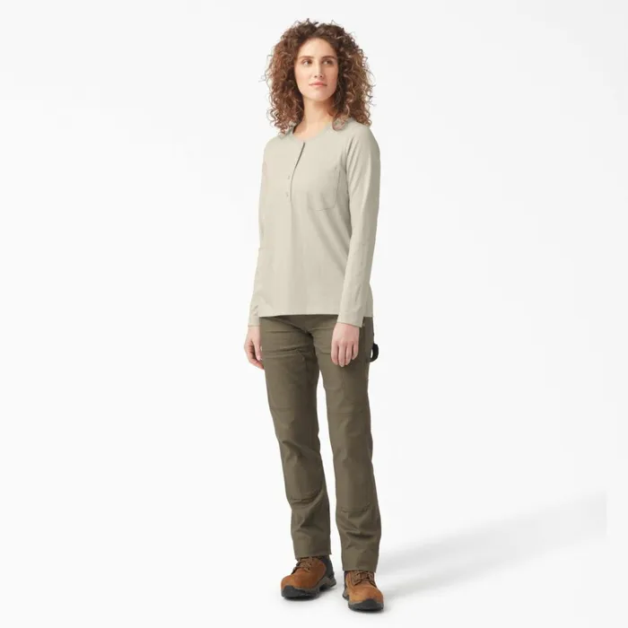 Women039s Heavyweight Henley Oatmeal Oatmeal ot9 Women Dickies Long Sleeve TShirts Women039s Heavyweight Henley Oatmeal Oatmeal ot9 Women Dickies Long Sleeve TShirts