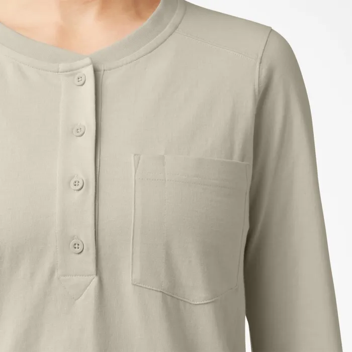 Women039s Heavyweight Henley Oatmeal Oatmeal ot9 Women Dickies Long Sleeve TShirts Women039s Heavyweight Henley Oatmeal Oatmeal ot9 Women Dickies Long Sleeve TShirts
