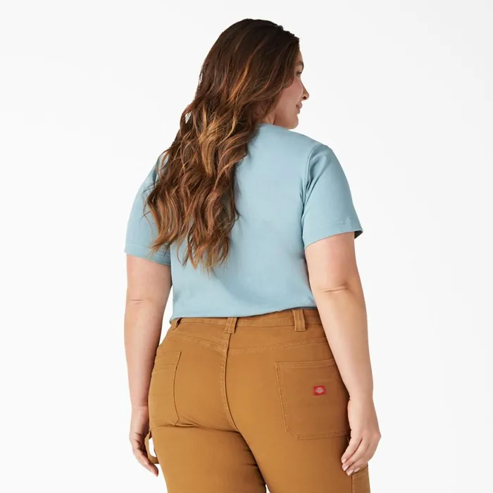 Women039s Plus Heavyweight Short Sleeve Pocket TShirt Dockside Blue Dockside Blue du1 Women Dickies Hi Vis Women039s Plus Heavyweight Short Sleeve Pocket TShirt Dockside Blue Dockside Blue du1 Women Dickies Hi Vis