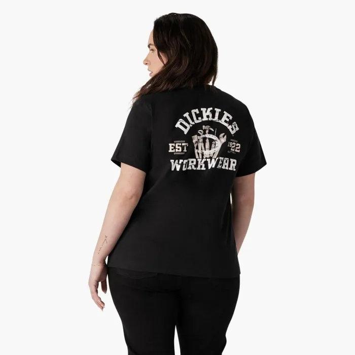 Women039s Plus Heavyweight Workwear Graphic TShirt Black Black kbk Women Dickies Tops Women039s Plus Heavyweight Workwear Graphic TShirt Black Black kbk Women Dickies Tops