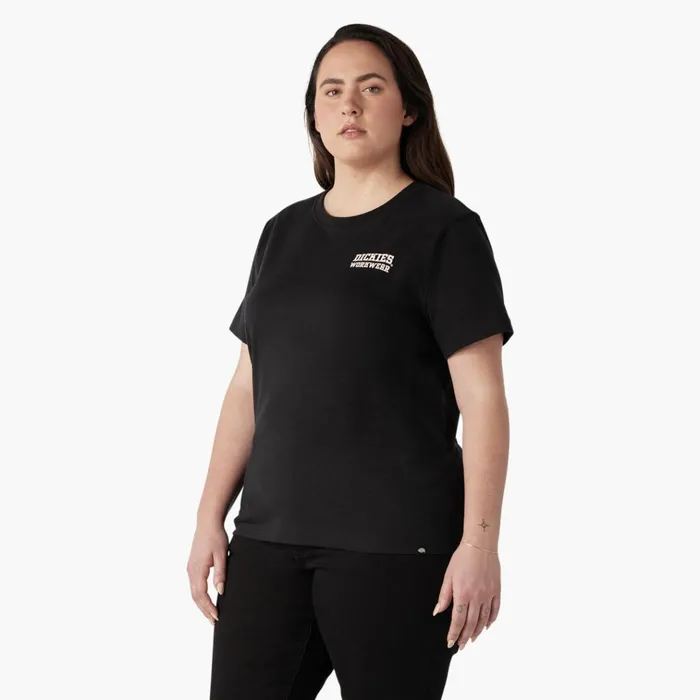 Women039s Plus Heavyweight Workwear Graphic TShirt Black Black kbk Women Dickies Tops Women039s Plus Heavyweight Workwear Graphic TShirt Black Black kbk Women Dickies Tops