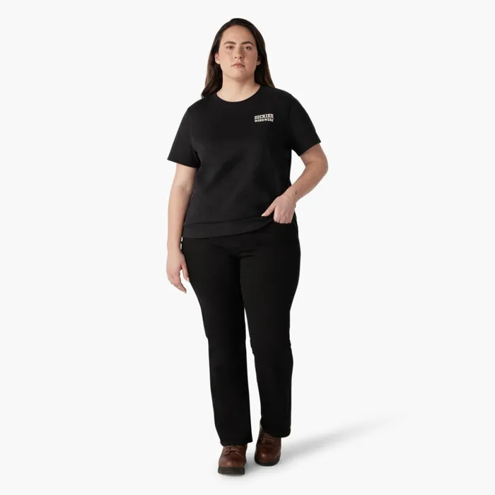 Women039s Plus Heavyweight Workwear Graphic TShirt Black Black kbk Women Dickies Tops Women039s Plus Heavyweight Workwear Graphic TShirt Black Black kbk Women Dickies Tops