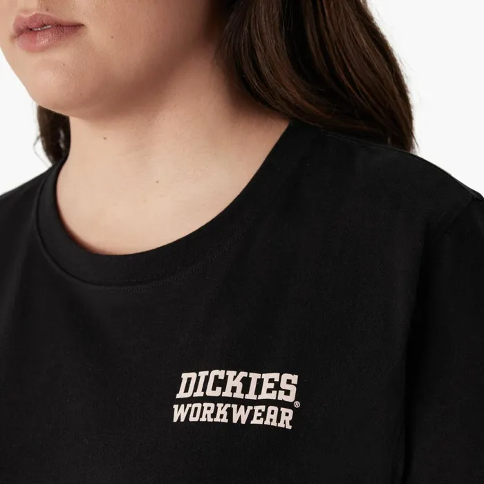 Women039s Plus Heavyweight Workwear Graphic TShirt Black Black kbk Women Dickies Tops Women039s Plus Heavyweight Workwear Graphic TShirt Black Black kbk Women Dickies Tops