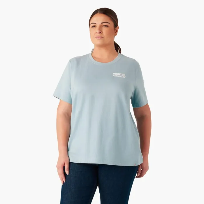 Women039s Plus Heavyweight Workwear Graphic TShirt Dockside Blue Dockside Blue du1 Women Dickies Tops Women039s Plus Heavyweight Workwear Graphic TShirt Dockside Blue Dockside Blue du1 Women Dickies Tops