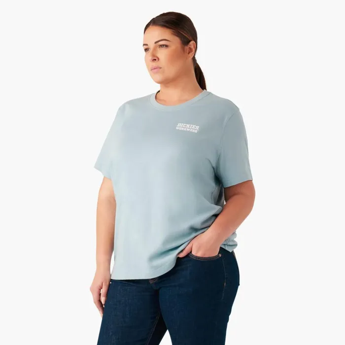Women039s Plus Heavyweight Workwear Graphic TShirt Dockside Blue Dockside Blue du1 Women Dickies Tops Women039s Plus Heavyweight Workwear Graphic TShirt Dockside Blue Dockside Blue du1 Women Dickies Tops