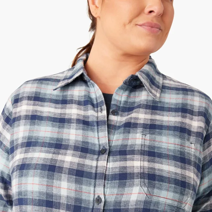 Women039s Plus Long Sleeve Plaid Flannel Shirt Clear BlueNavy Ombre Plaid Clear Bluenavy Ombre Plaid c1f Women Dickies Button Up Women039s Plus Long Sleeve Plaid Flannel Shirt Clear BlueNavy Ombre Plaid Clear Bluenavy Ombre Plaid c1f Women Dickies Button Up