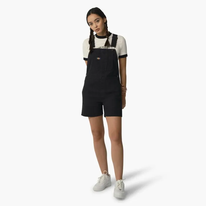 Women039s Relaxed Fit Duck Bib Shortalls Stonewashed Black Stonewashed Black sbk Women Dickies Overalls Women039s Relaxed Fit Duck Bib Shortalls Stonewashed Black Stonewashed Black sbk Women Dickies Overalls