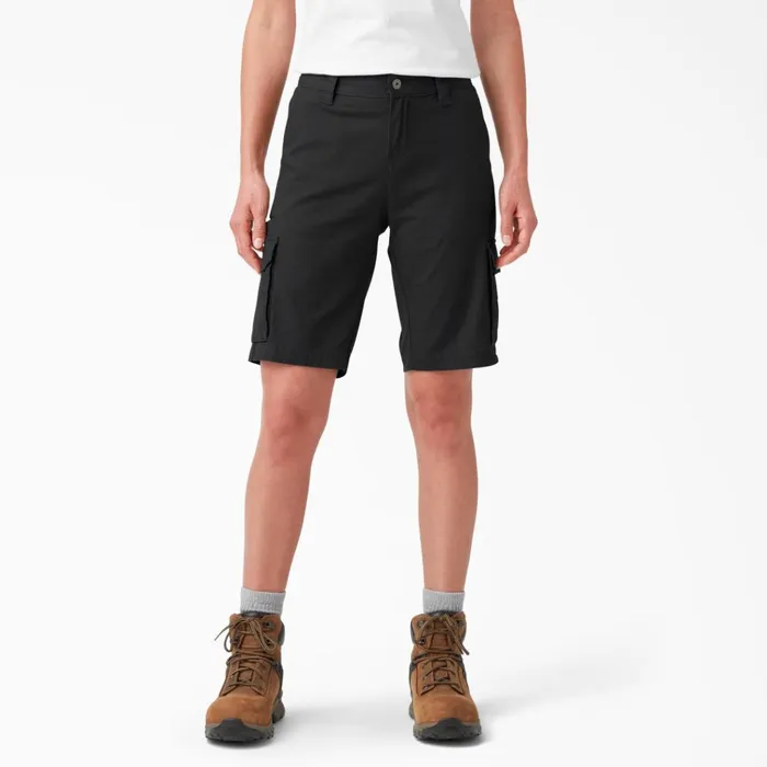 Women039s Relaxed Fit Ripstop Cargo Shorts 9034 Black Black bkx Women Dickies Cargo Women039s Relaxed Fit Ripstop Cargo Shorts 9034 Black Black bkx Women Dickies Cargo