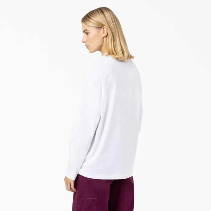 Women039s Summerdale Long Sleeve TShirt White White wh Women Dickies Long Sleeve TShirts