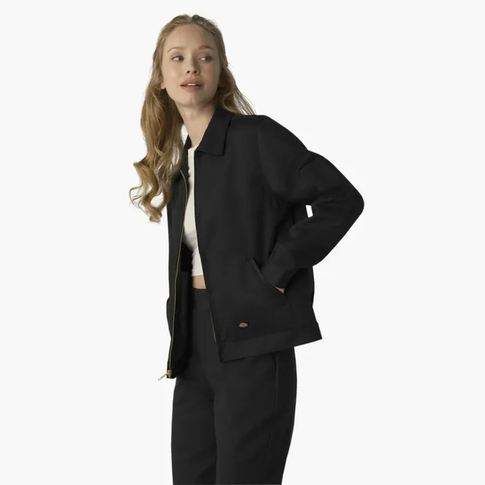 Women039s Unlined Eisenhower Jacket Black Black bsk Women Dickies Coats and Jackets Women039s Unlined Eisenhower Jacket Black Black bsk Women Dickies Coats and Jackets