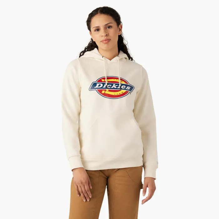 Women039s Water Repellent Logo Hoodie Antique White Antique White aw Women Dickies Hoodies and Sweatshirts Women039s Water Repellent Logo Hoodie Antique White Antique White aw Women Dickies Hoodies and Sweatshirts