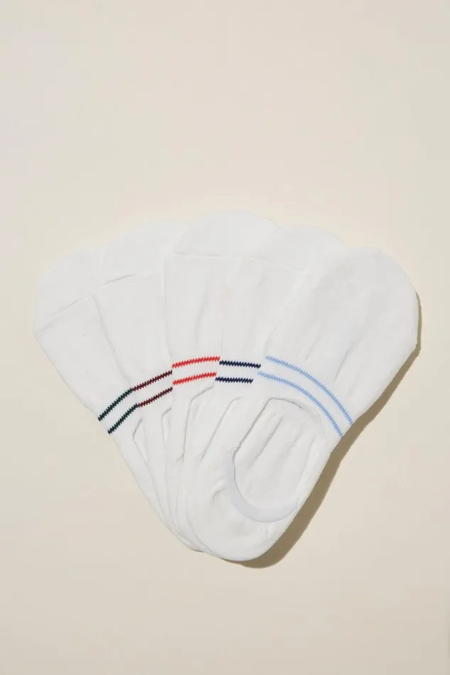 Women Accessories Cotton On Body Invisible Socks 5Pk Vintage Sport