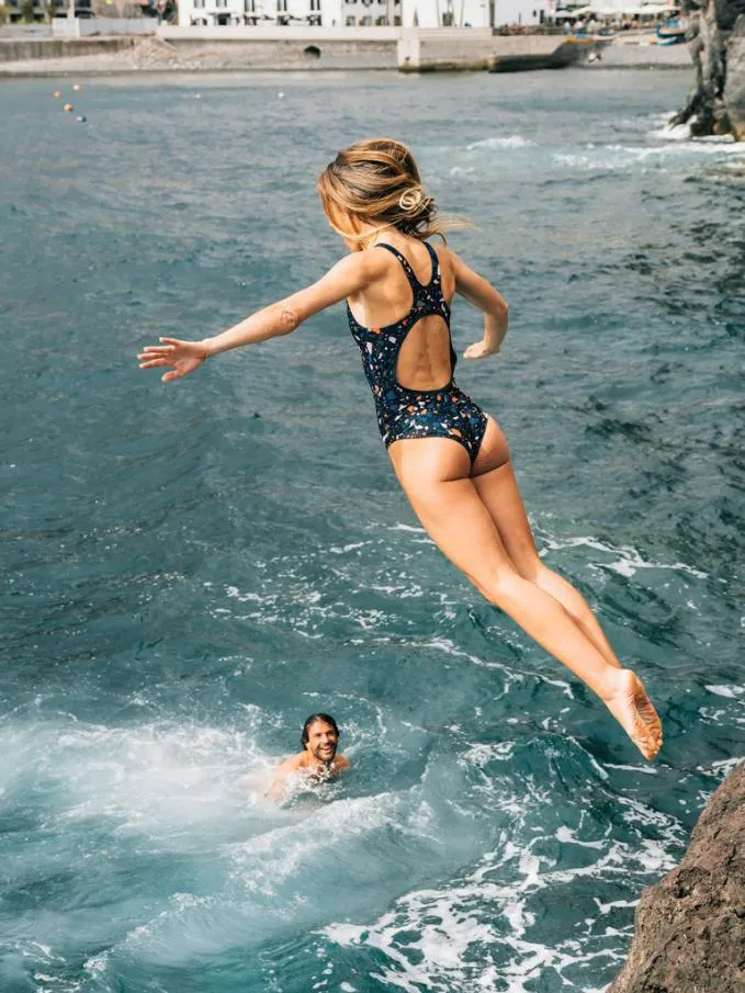 Women Anella Reversible Swimsuit Microplastics Print Forest Finisterre Swimwear and Bikinis Women Anella Reversible Swimsuit Microplastics Print Forest Finisterre Swimwear and Bikinis