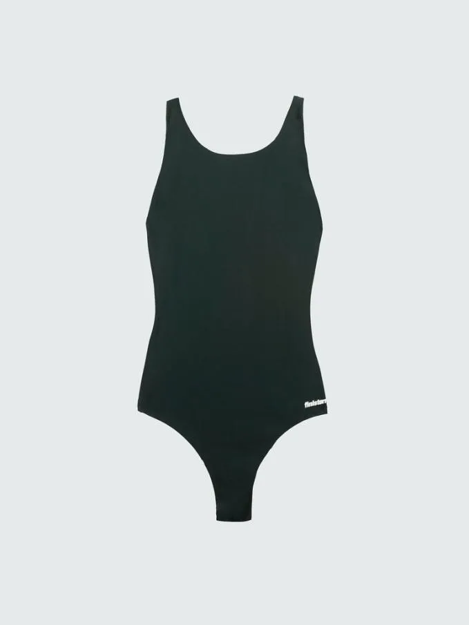 Women Anella Reversible Swimsuit Microplastics Print Forest Finisterre Swimwear and Bikinis