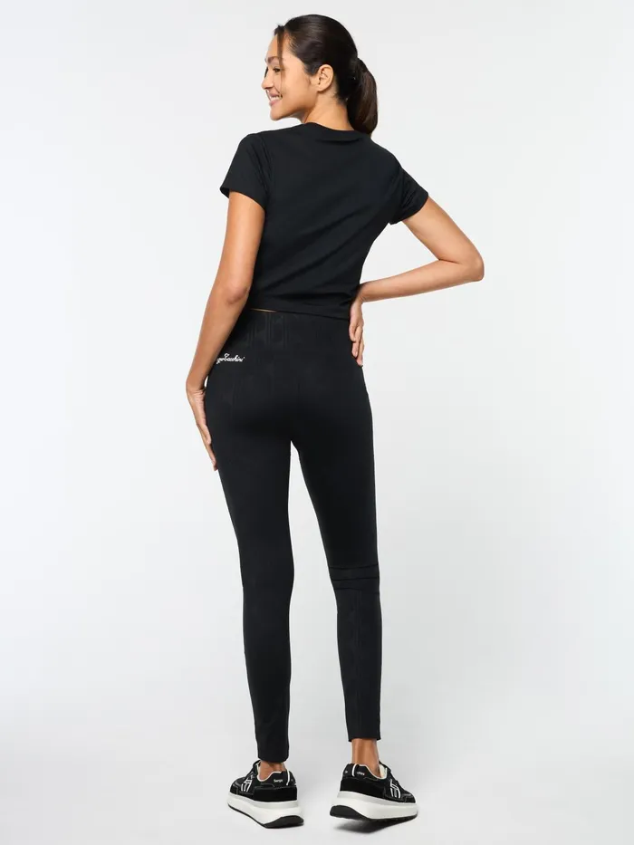 Women Athleisure Sergio Tacchini Mirano Fitted Crop Top Black Beauty