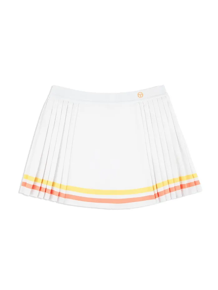 Women Athleisure Sergio Tacchini Noale Tennis Wrap Skirt Brilliant White