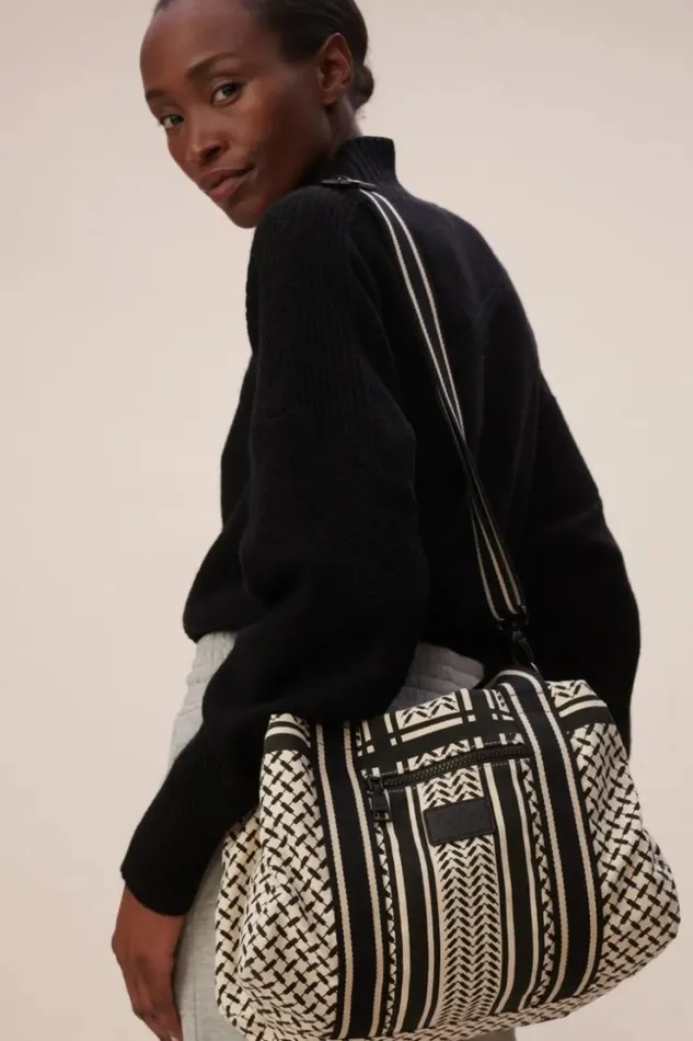 Women Bags Lala Berlin Small Bag Muriel Canvas Heritage Off Whiteblack