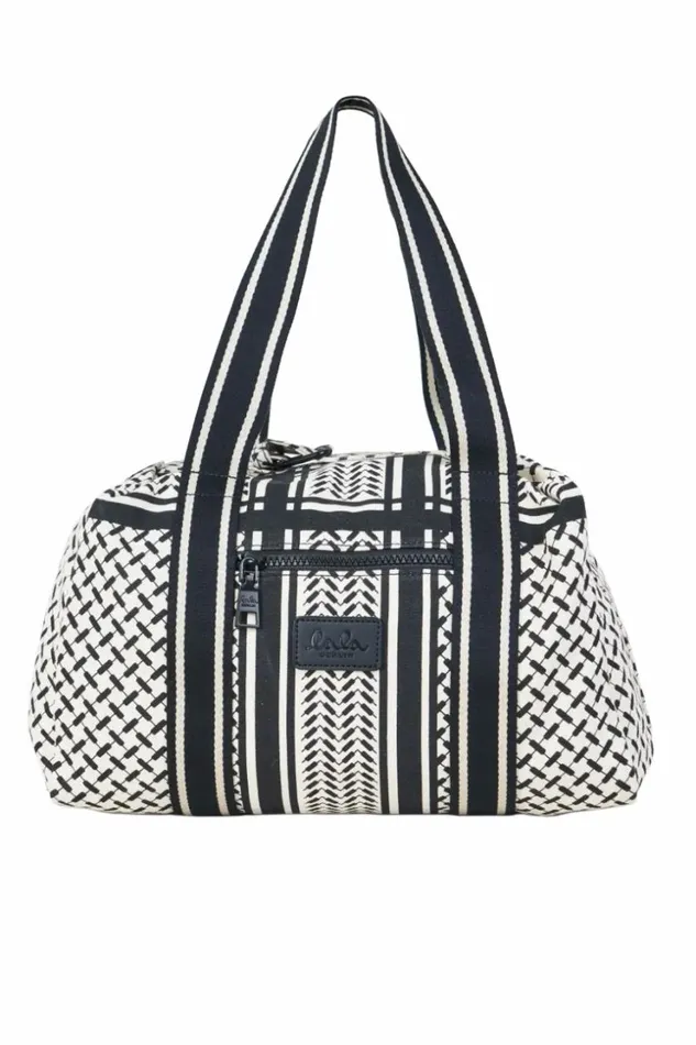 Women Bags Lala Berlin Small Bag Muriel Canvas Heritage Off Whiteblack Women Bags Lala Berlin Small Bag Muriel Canvas Heritage Off Whiteblack