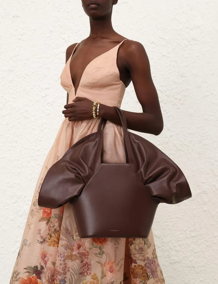 Women Bags Zimmermann Calyxe Tote Dark Chocolate