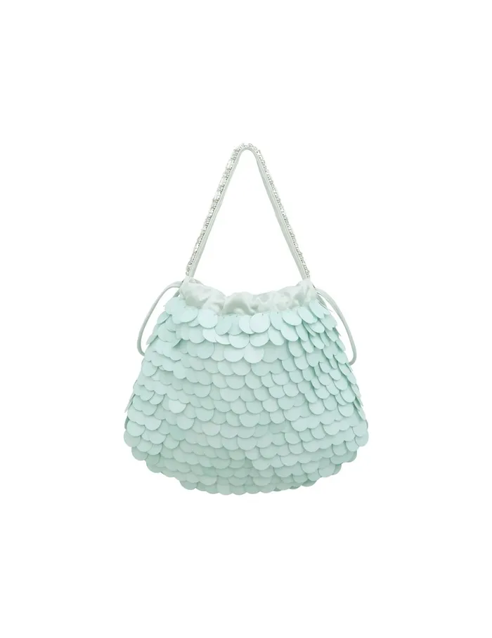 Women Bags Zimmermann Sequin Embroidered Pouch Mint