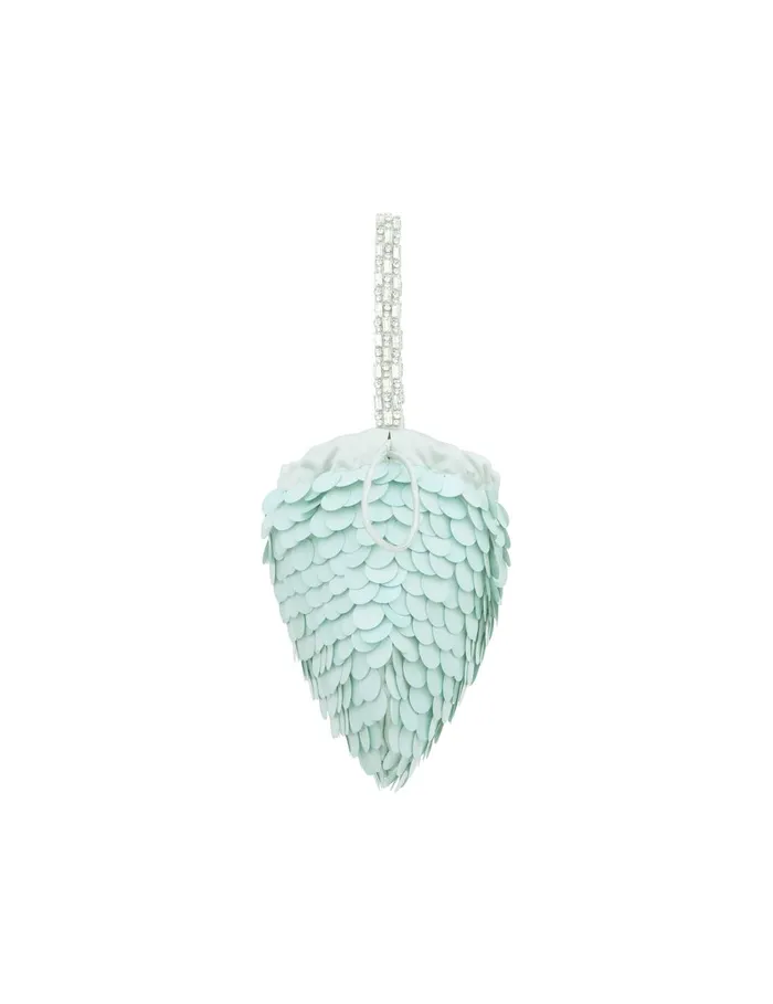 Women Bags Zimmermann Sequin Embroidered Pouch Mint