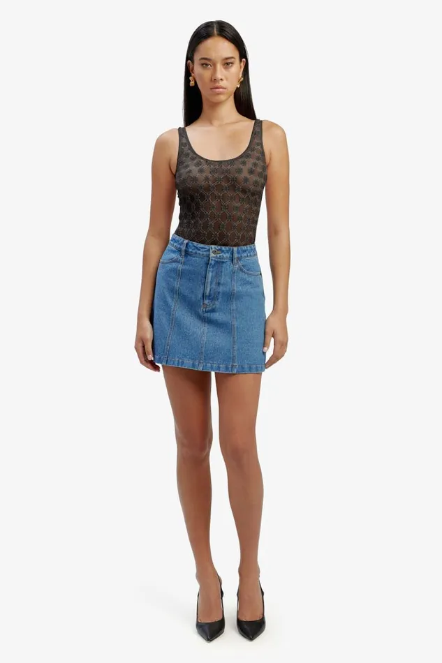 Women Bardot Bodysuits Adoni Lace Bodysuit In Black Women Bardot Bodysuits Adoni Lace Bodysuit In Black