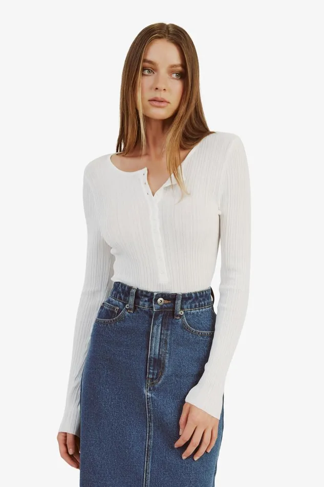 Women Bardot Bodysuits Bryson Bodysuit In Ivory Women Bardot Bodysuits Bryson Bodysuit In Ivory