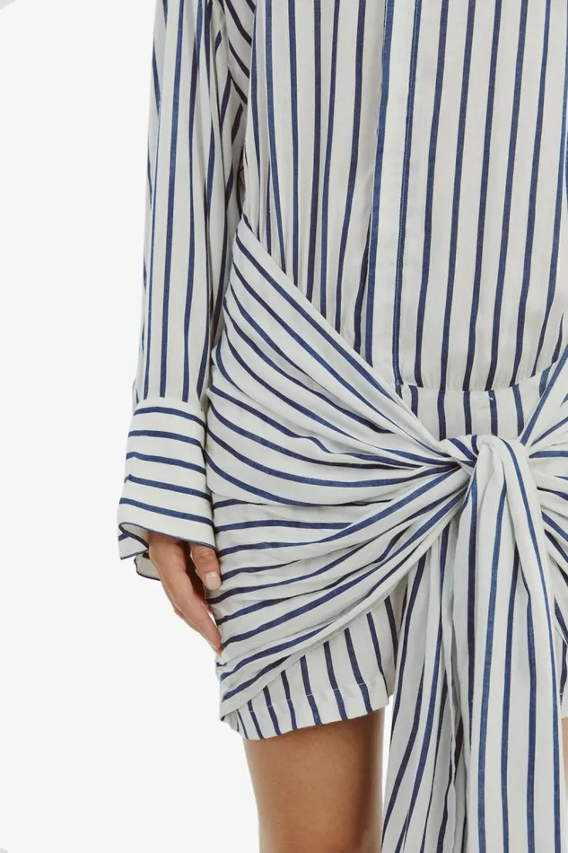 Women Bardot Day To Night Dresses Malira Shirt Dress In NavyWhite Women Bardot Day To Night Dresses Malira Shirt Dress In NavyWhite
