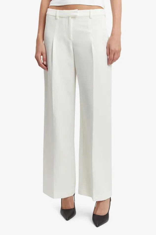 Women Bardot Pants Cassian Tailored Pant In Ivory Women Bardot Pants Cassian Tailored Pant In Ivory