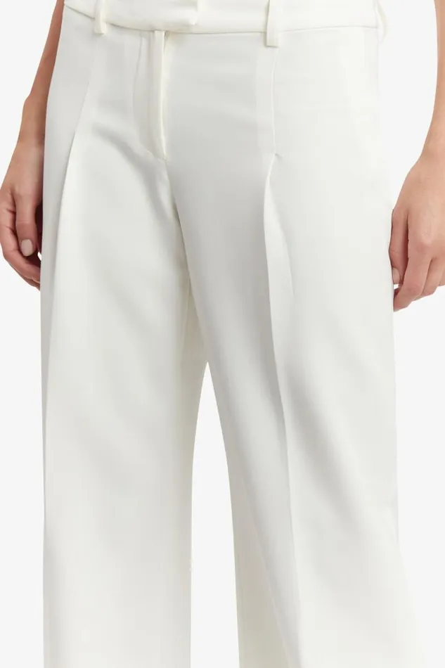 Women Bardot Pants Cassian Tailored Pant In Ivory Women Bardot Pants Cassian Tailored Pant In Ivory