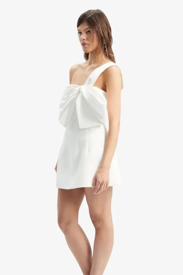 Women Bardot Party Dresses Bella Bow Mini Dress In Orchid Wht Women Bardot Party Dresses Bella Bow Mini Dress In Orchid Wht