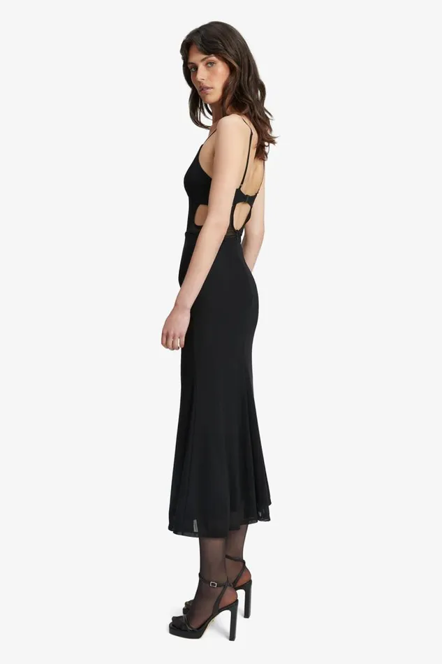 Women Bardot Party Dresses Harlequin Midi Dress In Black Women Bardot Party Dresses Harlequin Midi Dress In Black
