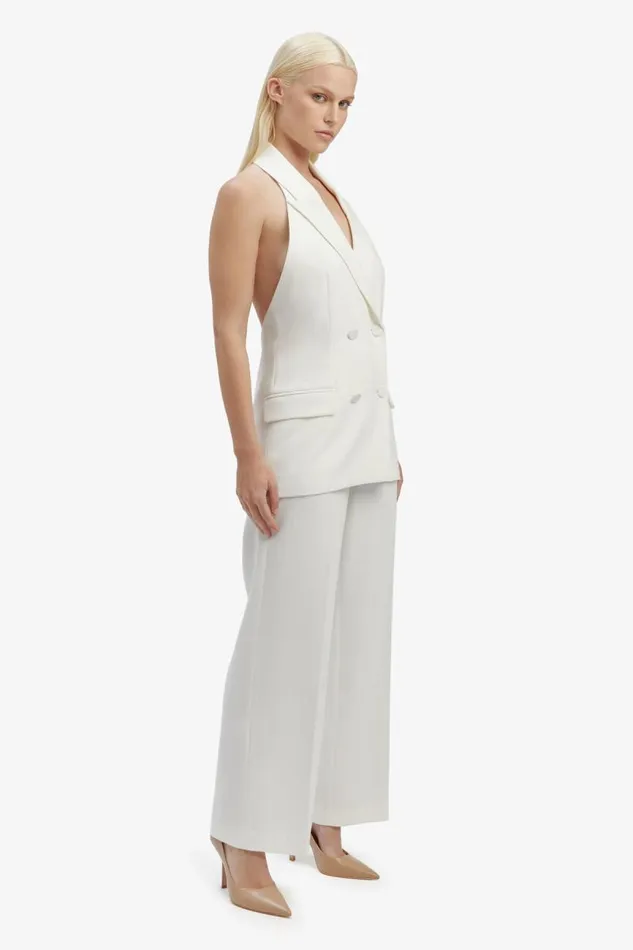 Women Bardot Party Tops Freya Longline Vest In Orchid White Women Bardot Party Tops Freya Longline Vest In Orchid White