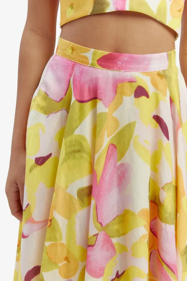 Women Bardot Skirts Mirabelle Midi Skirt In Wall Flrl Women Bardot Skirts Mirabelle Midi Skirt In Wall Flrl