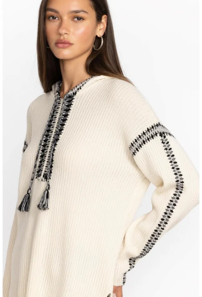 Women Beltran Multi Color Whipstitch Baja Cream Johnny Was Tops