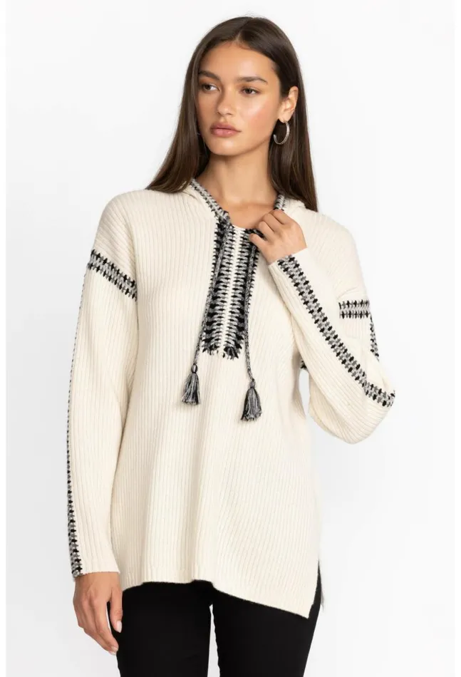 Women Beltran Multi Color Whipstitch Baja Cream Johnny Was Tops