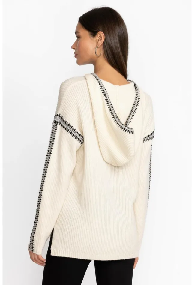 Women Beltran Multi Color Whipstitch Baja Cream Johnny Was Tops