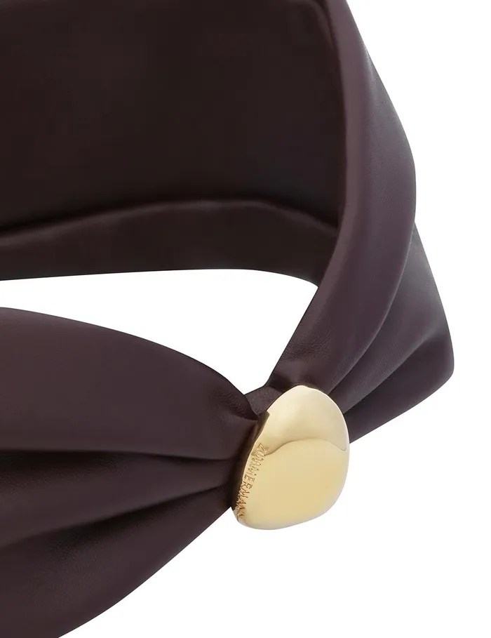 Women Belts Zimmermann Gleam Belt 80 Mahogany