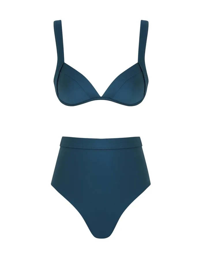 Women Bikinis Zimmermann Acacia Underwire Bikini Teal