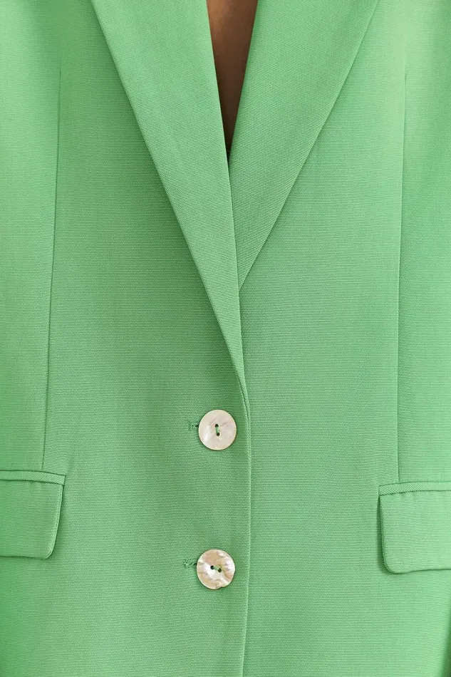 Women Blazers Farm Rio Bright Green Blazer