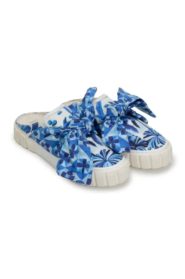 Women Boots and Sneakers Farm Rio Sweet Rio Mule Sneaker With Bow